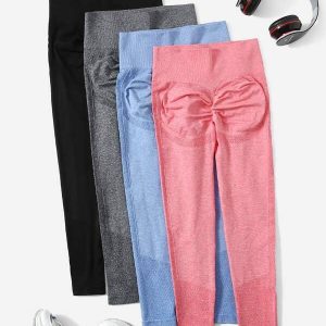 Leggings Lisos: Negro - Gris - Celeste - Rosado