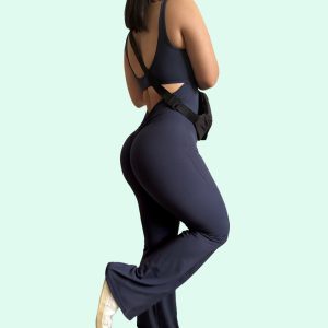 Jump Suit Liso Acampanado